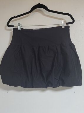 Black Mini Bubble Skirt